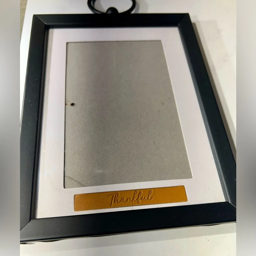 Black Hanging Picture Frame Thankful